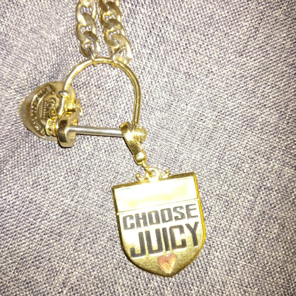 Vintage Gold tone Juicy Couture 16" necklace